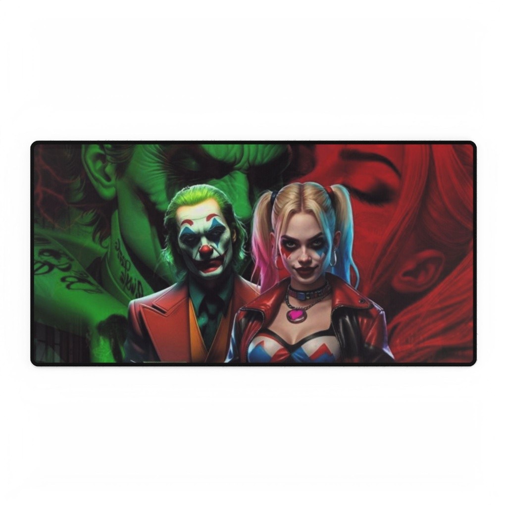 DC Comics Joker And Harley Quinn Cinematic Art Mouse Pad Desk Mats