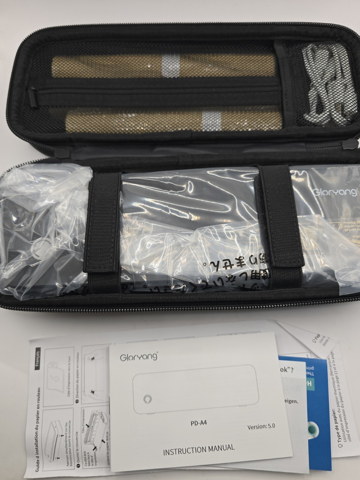Gloryang Inkless Portable Printer for Travel Wireless Thermal Printer PD-A4