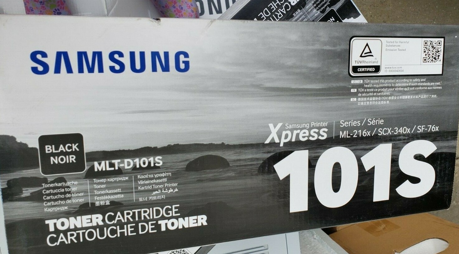 ORIGINAL SAMSUNG MLT-D101S  COLOR BLACK TONER  ---NICE 