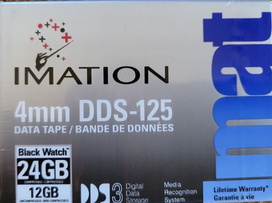 BRAND NEW Sealed 10/PK Imation DDS-125 12/24GB DDS3 4mm Data Tape Cartridge