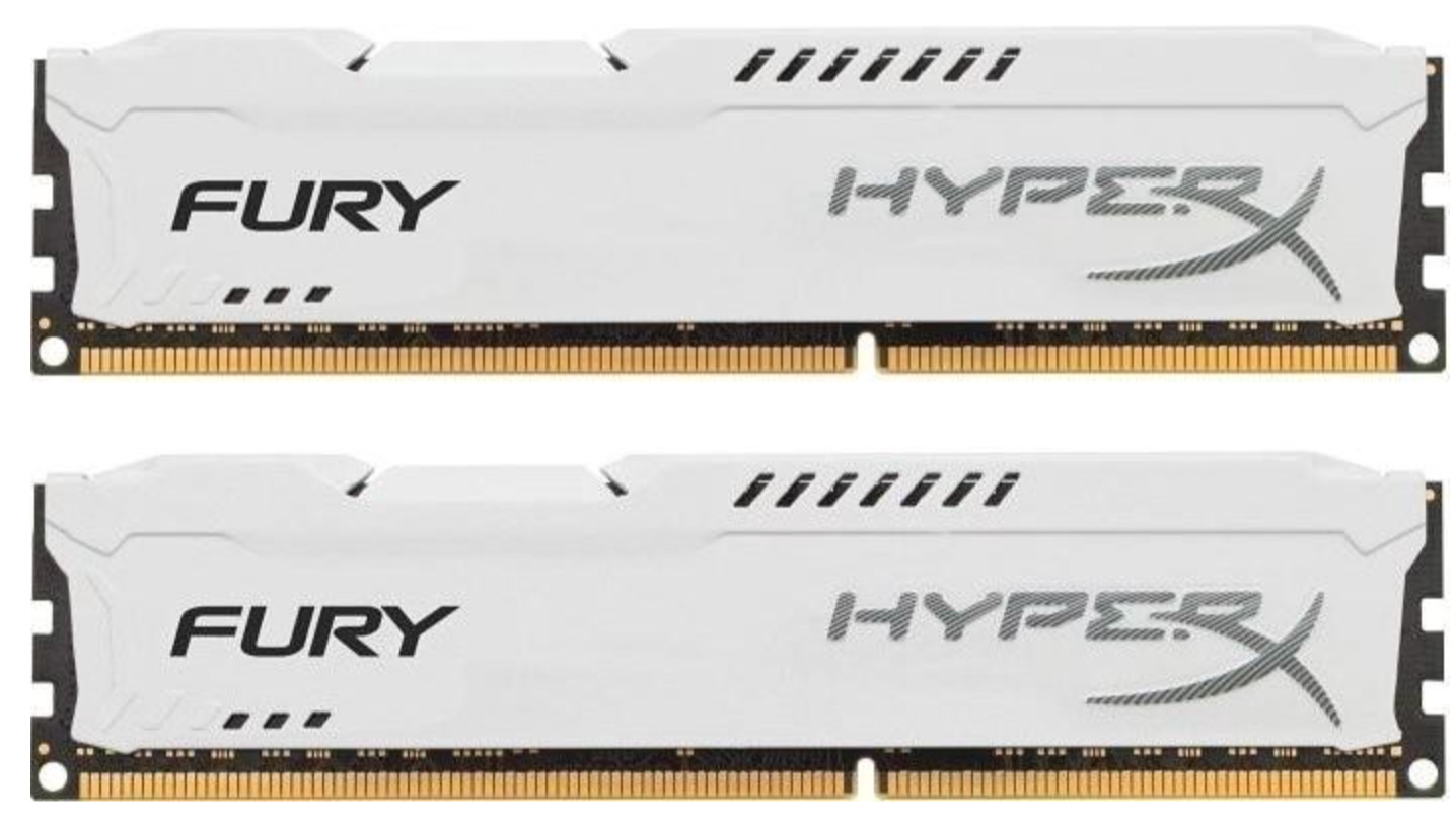 HX316C10FWK2/8 Kingston HyperX FURY White Series 8GB Kit (2x4GB) PC3-12800 Dimm