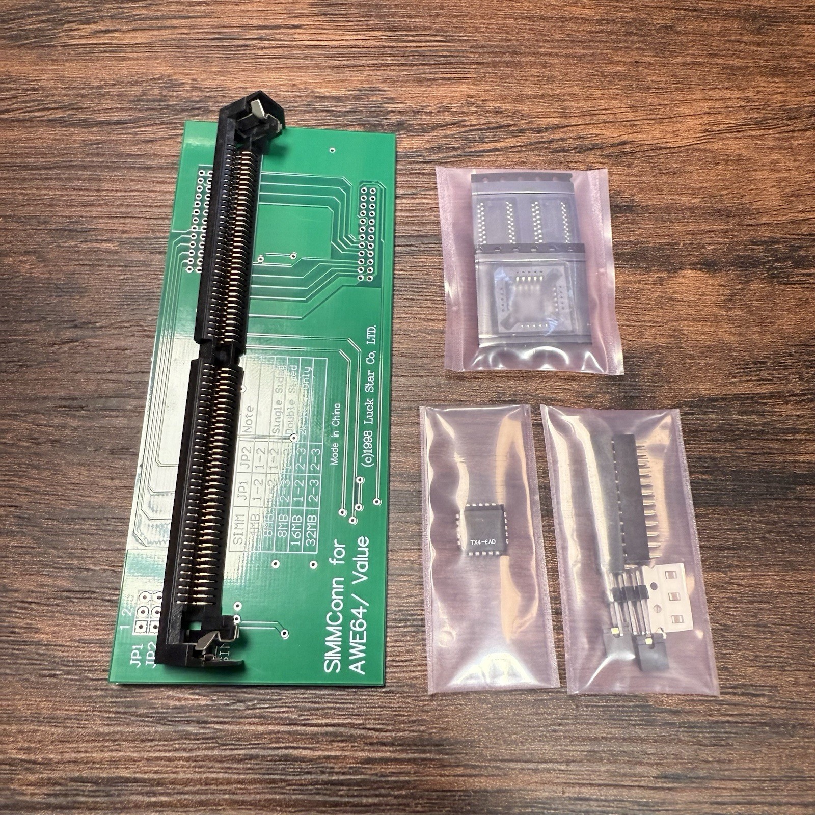 U89764 DIY Kit  SIMMCONN Memory Expansion For Sound Blaster AWE64 Value  G1N