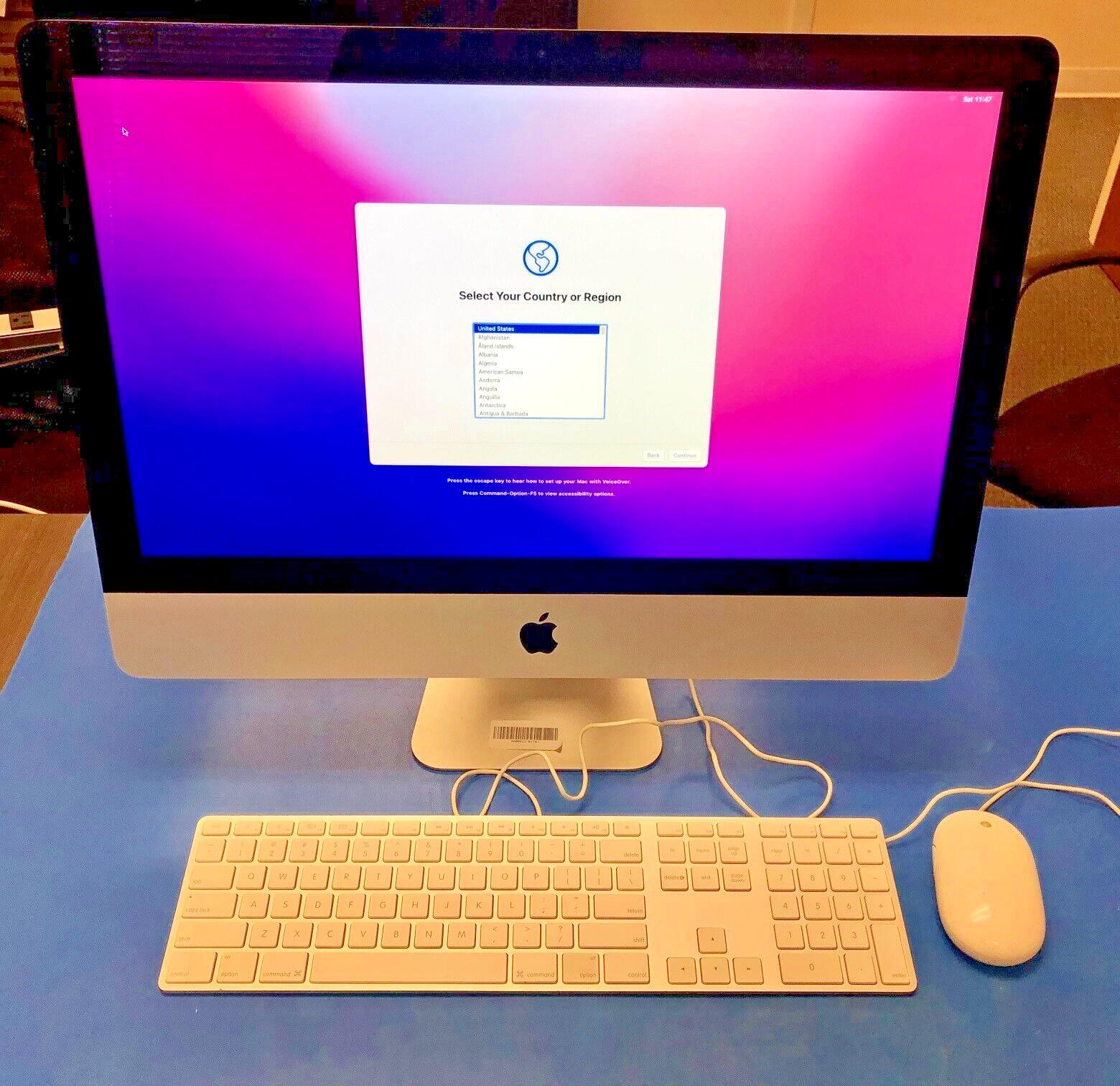 Apple A1418 iMac 2015 21.5" Intel i5-5575R 16GB 24GB SSD 1TB HDD Fusion OS12