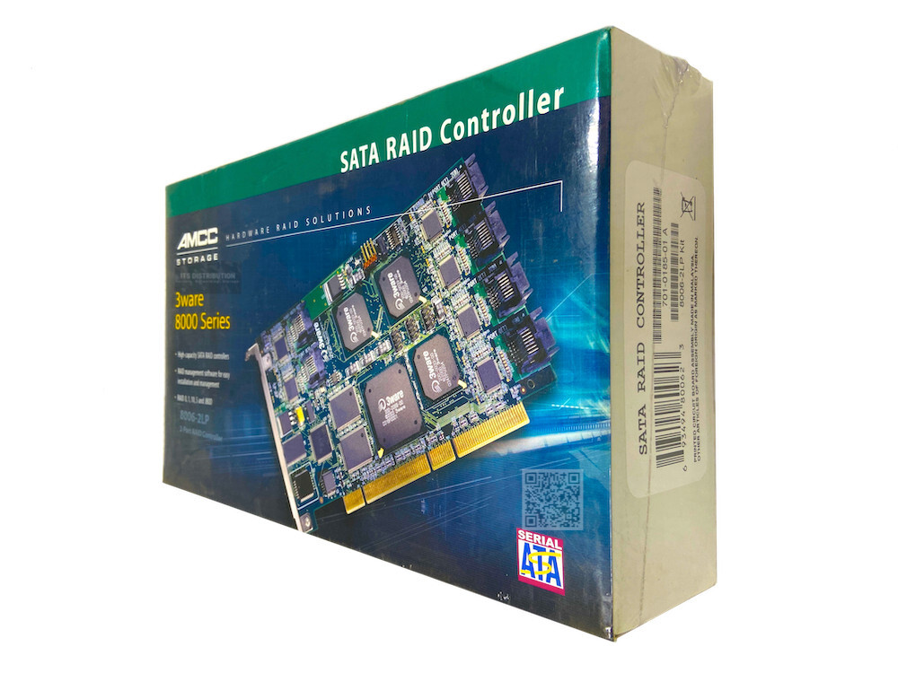 8006-2LP I New AMCC 3ware LSI 701-0185-01 A 2-Port 150MBps SATA RAID Controller