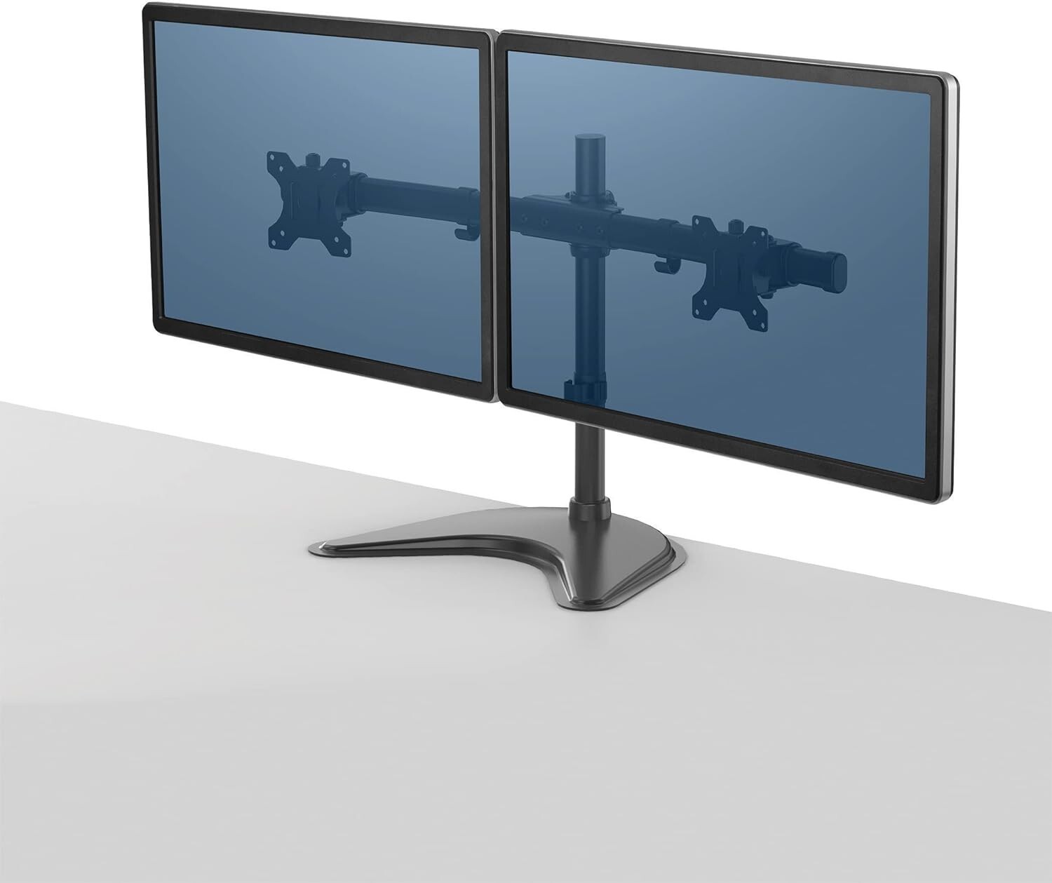 Fellowes 8043701 Professional Series Freestanding Dual Horizontal Monitor Mount