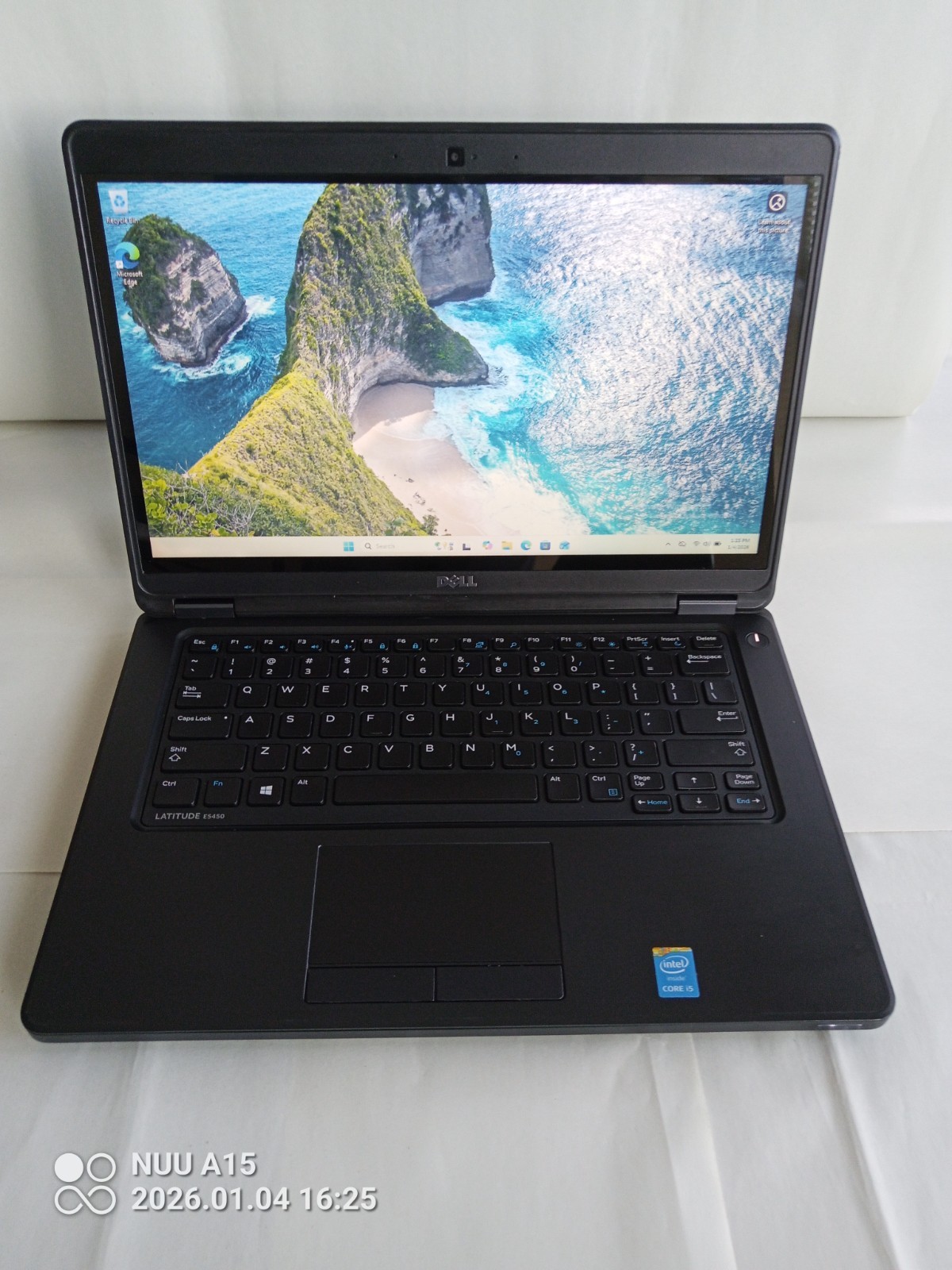 Dell Lat E5450 14" i5-5300U 2.30GHz 8GB RAM 500GB HDD Win 11 Touch Scrn A/C Cord