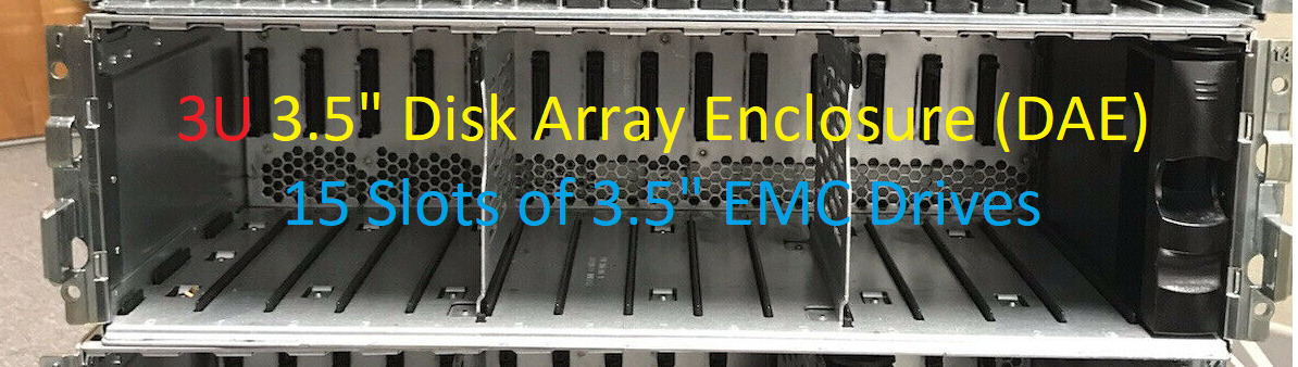 EMC VNX5200 Storage Array 046-004-212 3U Disk Array Enclosure (DAE) 3.5