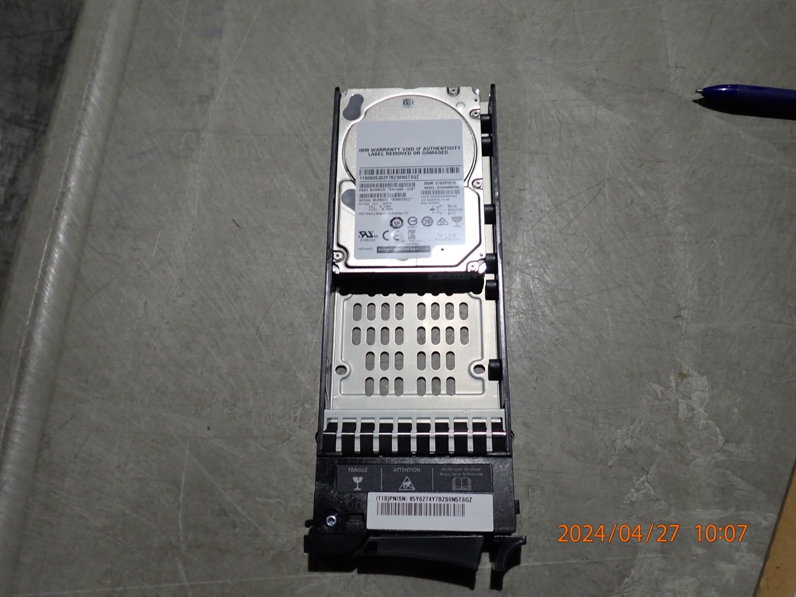 IBM 00Y2684 900GB 10K 6GB SAS SFF HDD Internal Hard Disk Drives