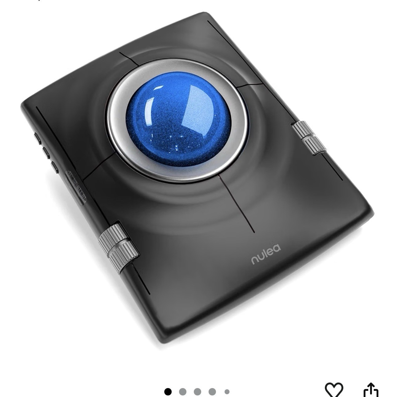 Nulea M512 Wireless Trackball Mouse, Ergonomic 55mm Trackball, 4 Level B-Blue 