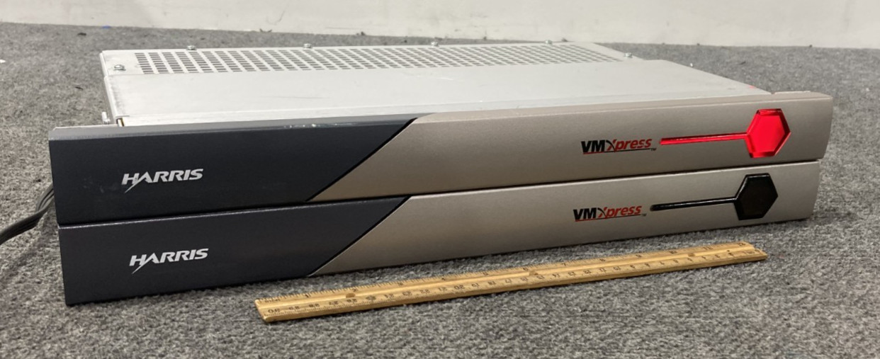 Lot of 2 Harris VMXpress AoIP Consoles w/ Power Cords