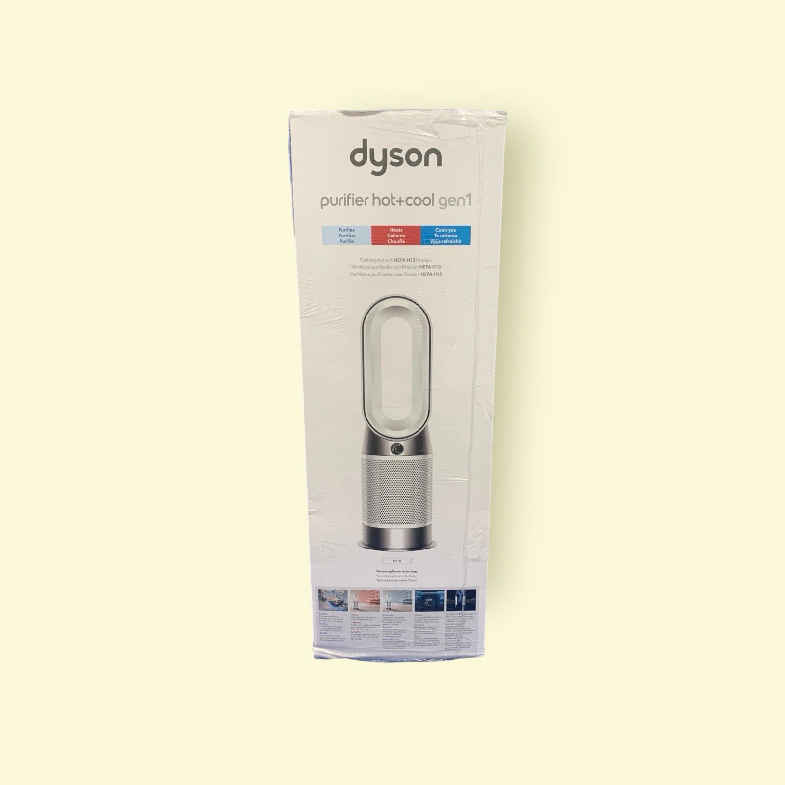 Dyson HP10 Hot+Cool Purifier - Purifying Fan Heater (White)