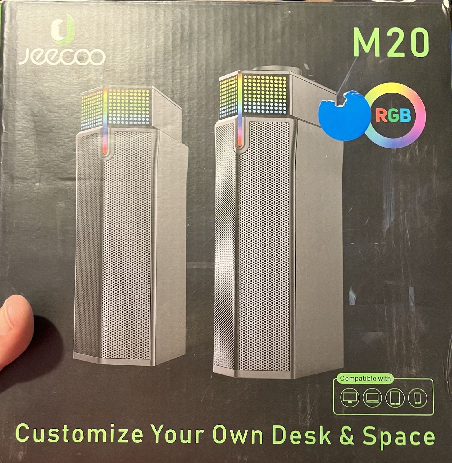 Jeecoo M20 Bluetooth Computer Speakers For PC Desktop Gaming Wireless