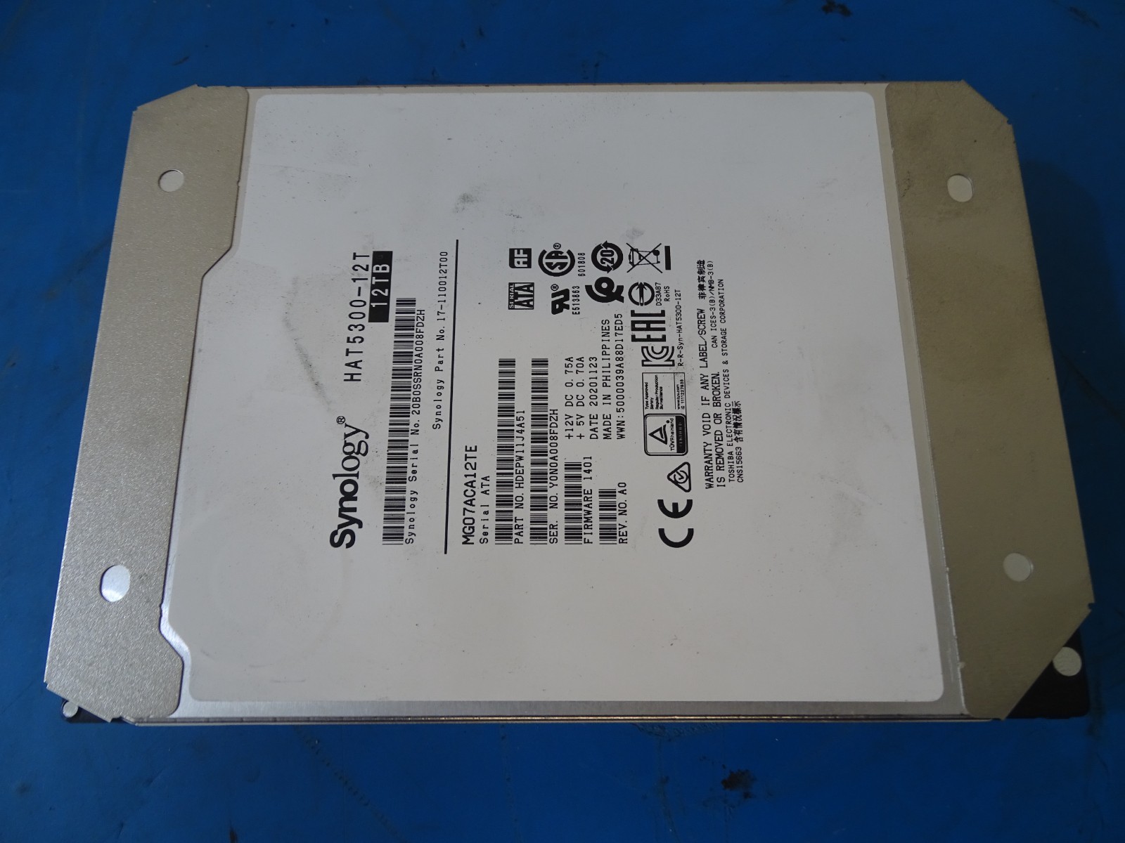 Synology HAT5300-12T 12TB 3.5" SATA Enterprise Hard Drive HDD MG07ACA12TE