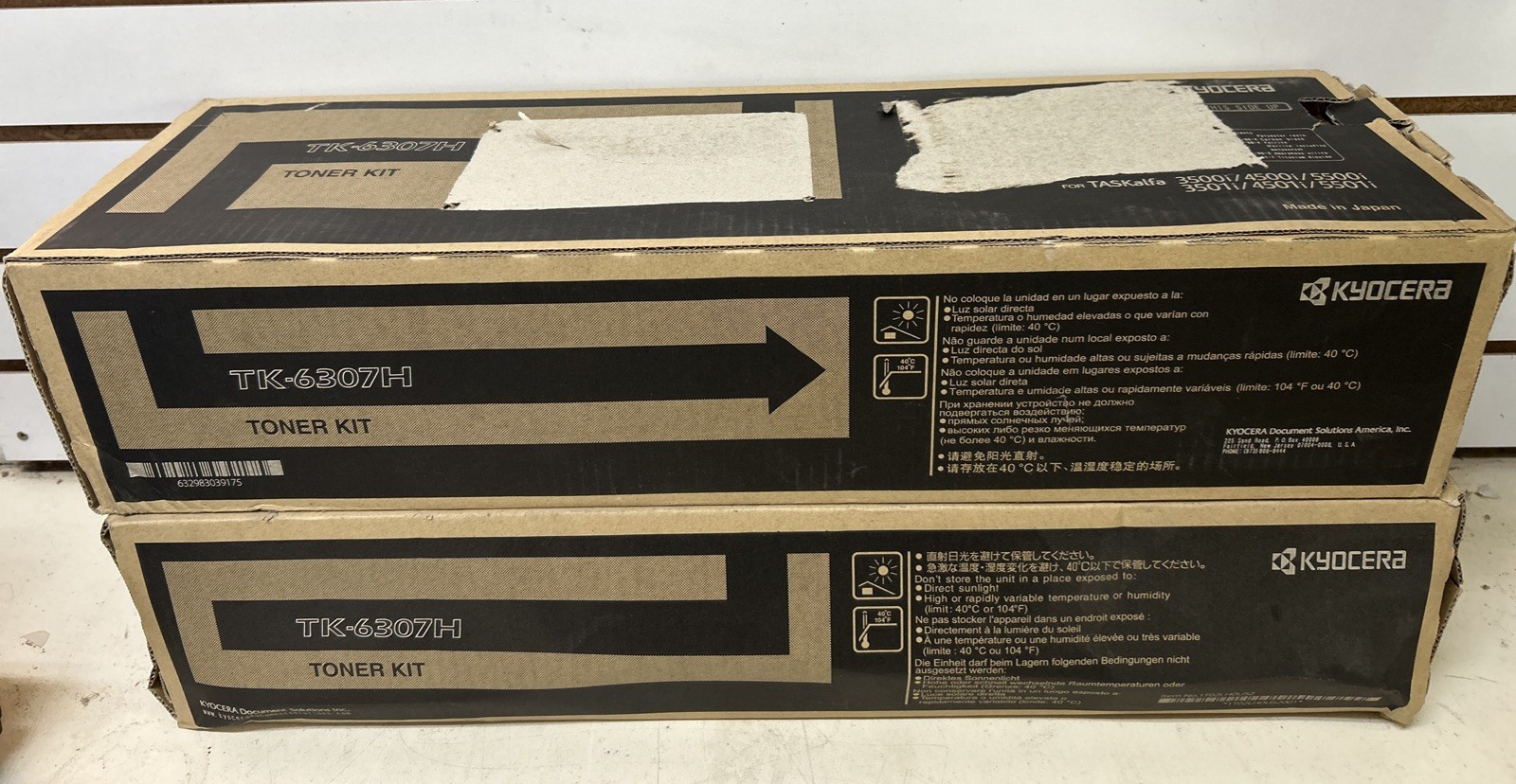 2 Pack Genuine New Kyocera TK-6307H Black Toner Kit TASKalfa 3501i 4501i  OEM