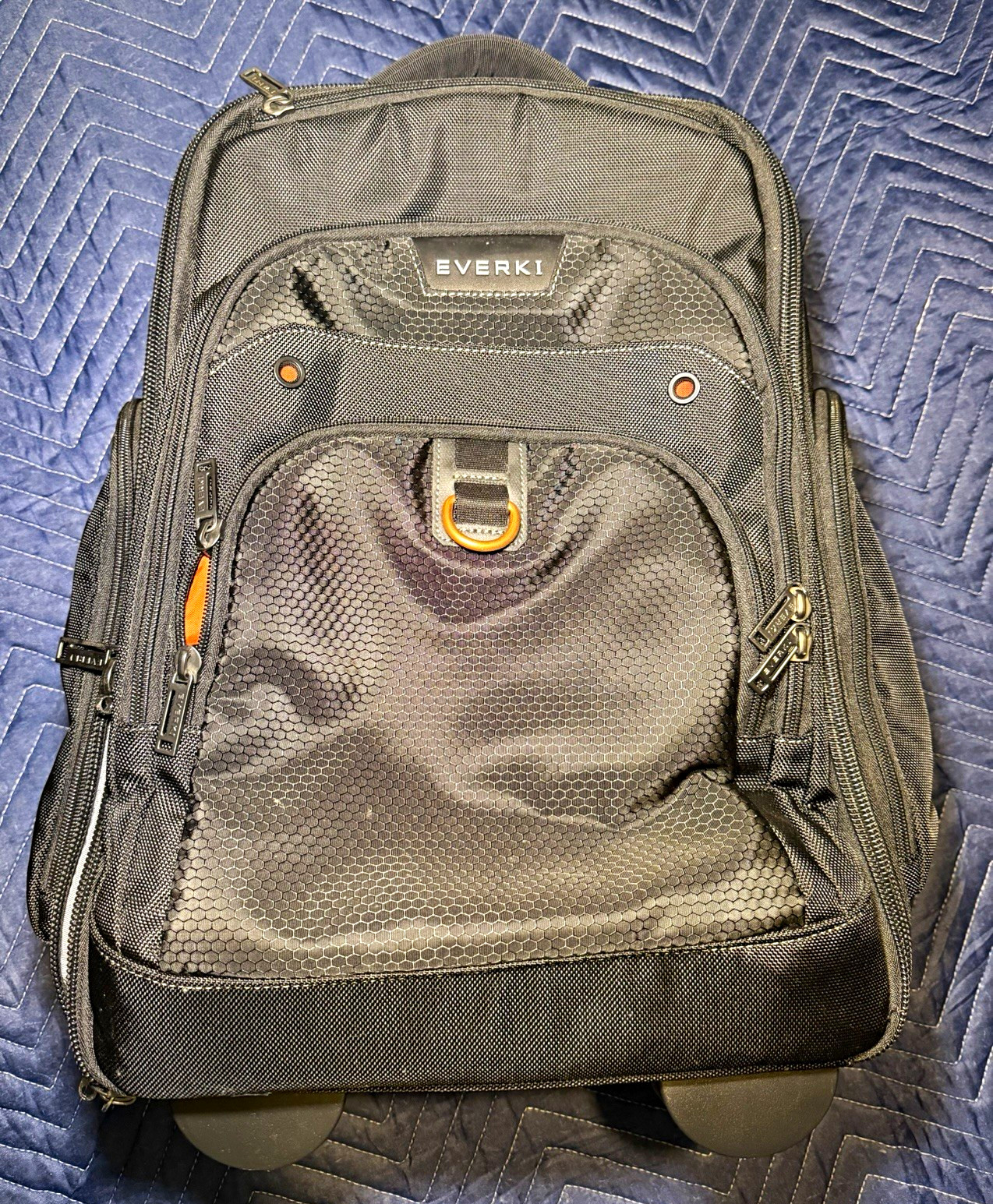 EVERKI Atlas EKP122 Wheeled Rolling Laptop Backpack 13–17.3” Black 30L