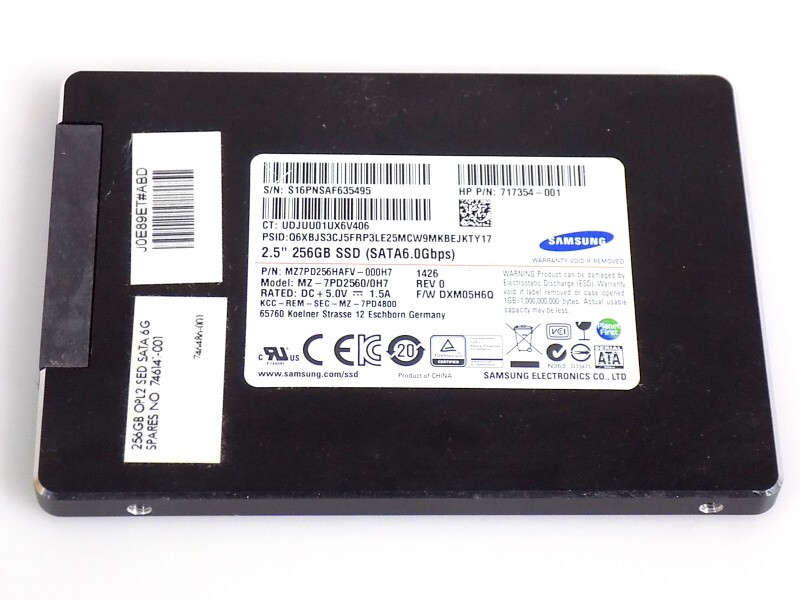 256GB HP 746141-001 Samsung SM841 SATA 6Gbps SSD 2.5" MZ7PD256HAFV-000H7