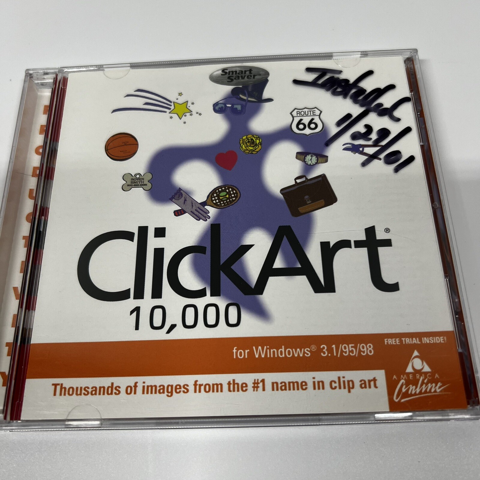 Broderbund ClickArt 10,000 CDs for Windows 3.1/95/98 c1999 Graphic Clip Art