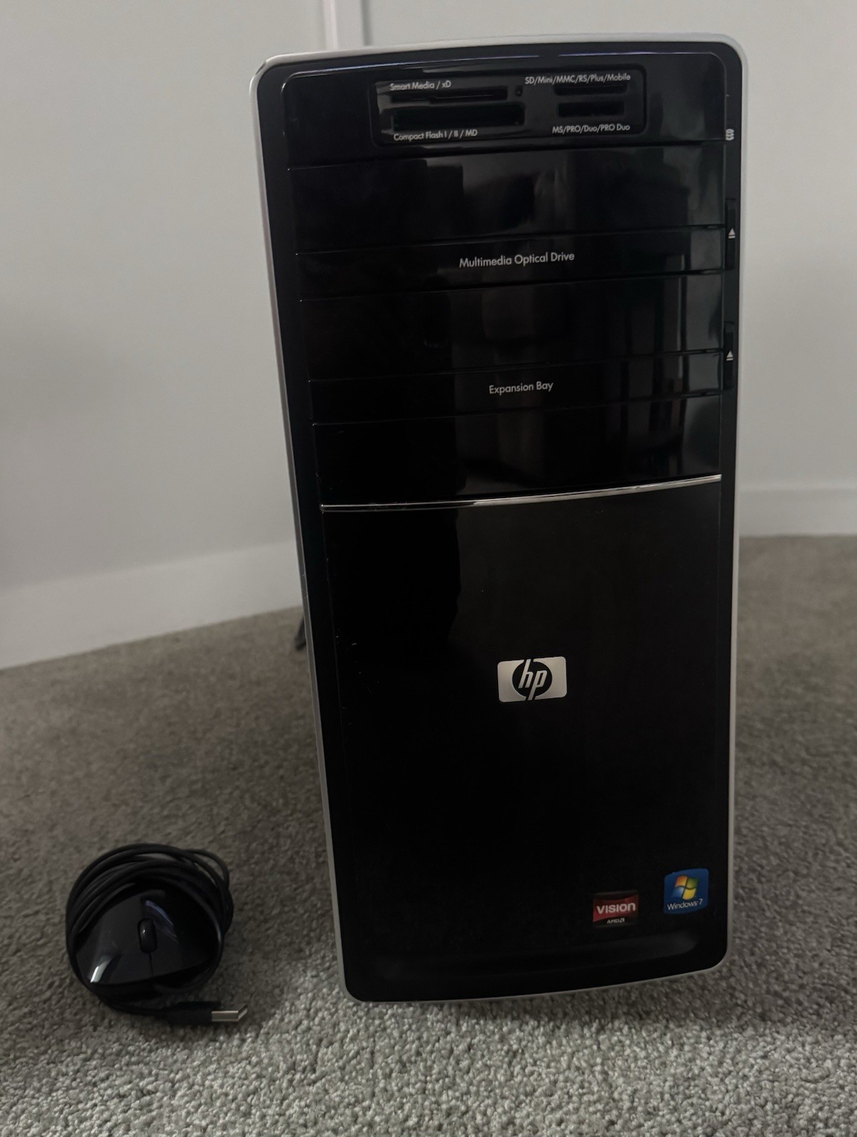 HP Pavilion P6000 P6823w Black Used Preowned Computer Mouse
