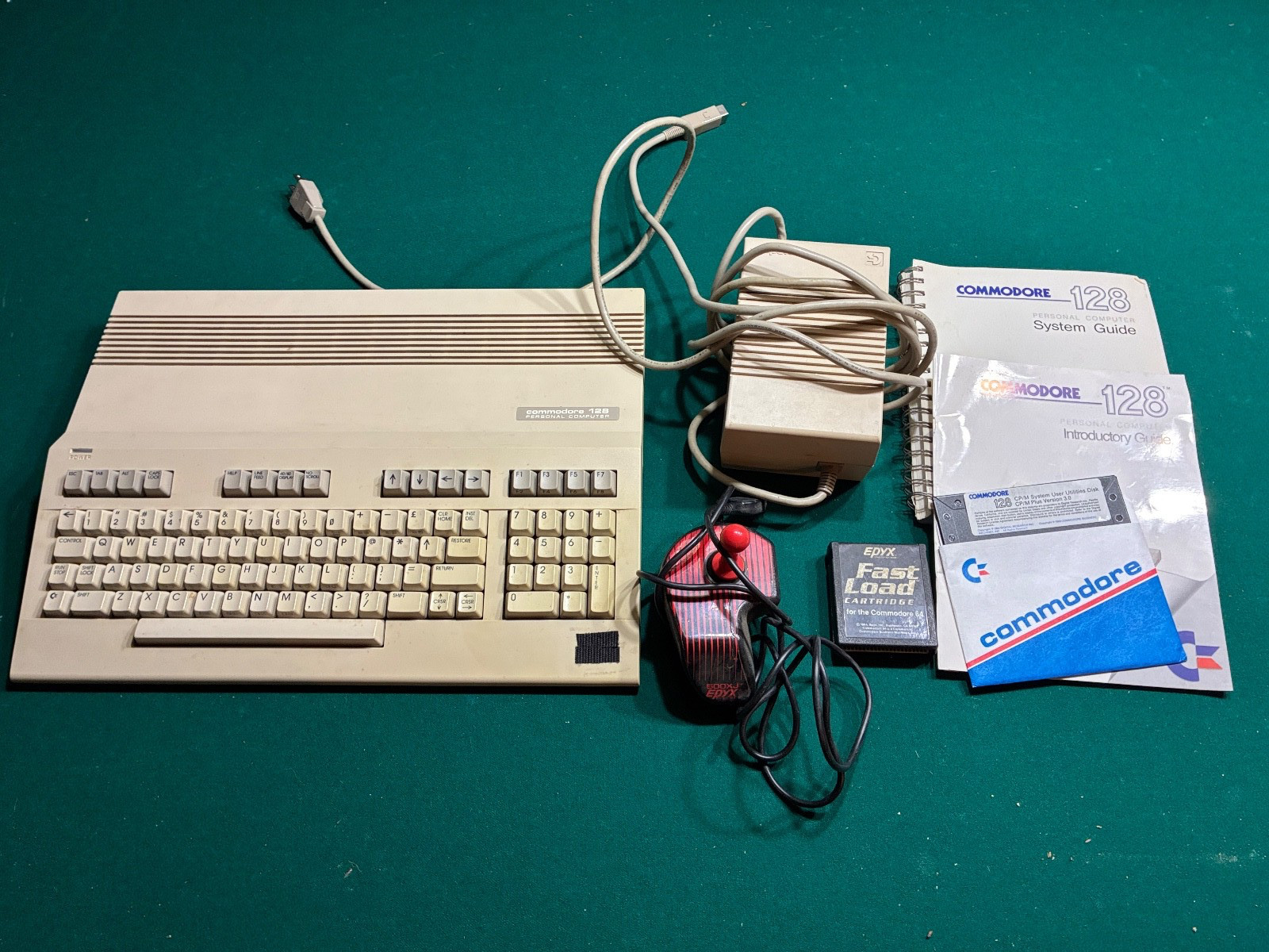 Commodore 128 Computer C128 – Tested Working – 128 & 64 Modes – Power Supply