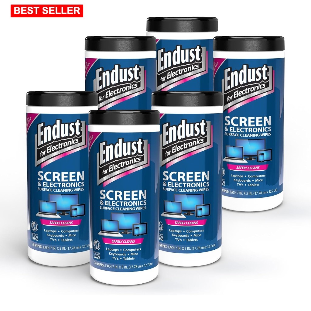 Screen Cleaning Wipes Electronics Pre Moistened Alcohol Ammonia 70Ct 6Pk Laptop