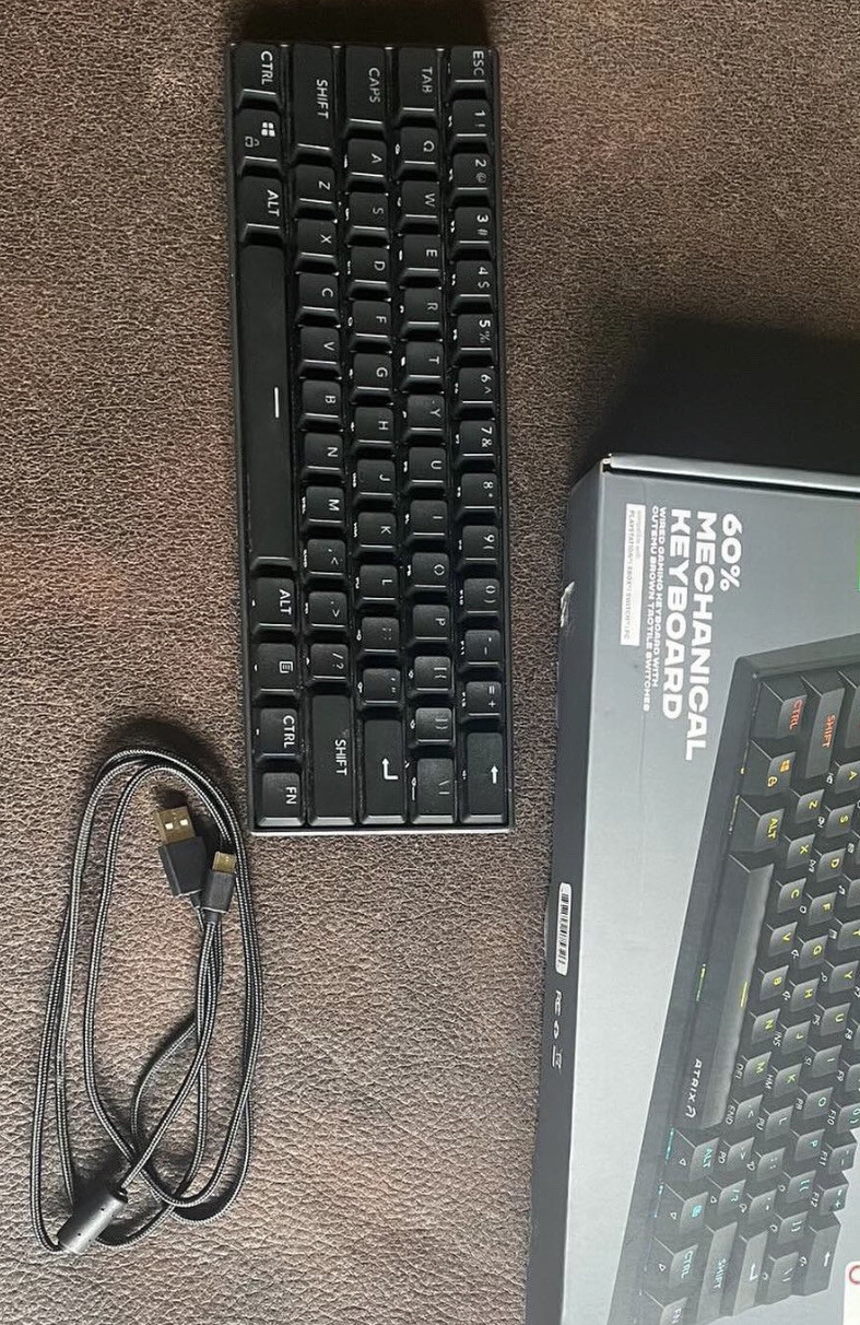 Mechanical Gaming Keyboard 60 percent, ATRIX, + FULL size Mouse Pad