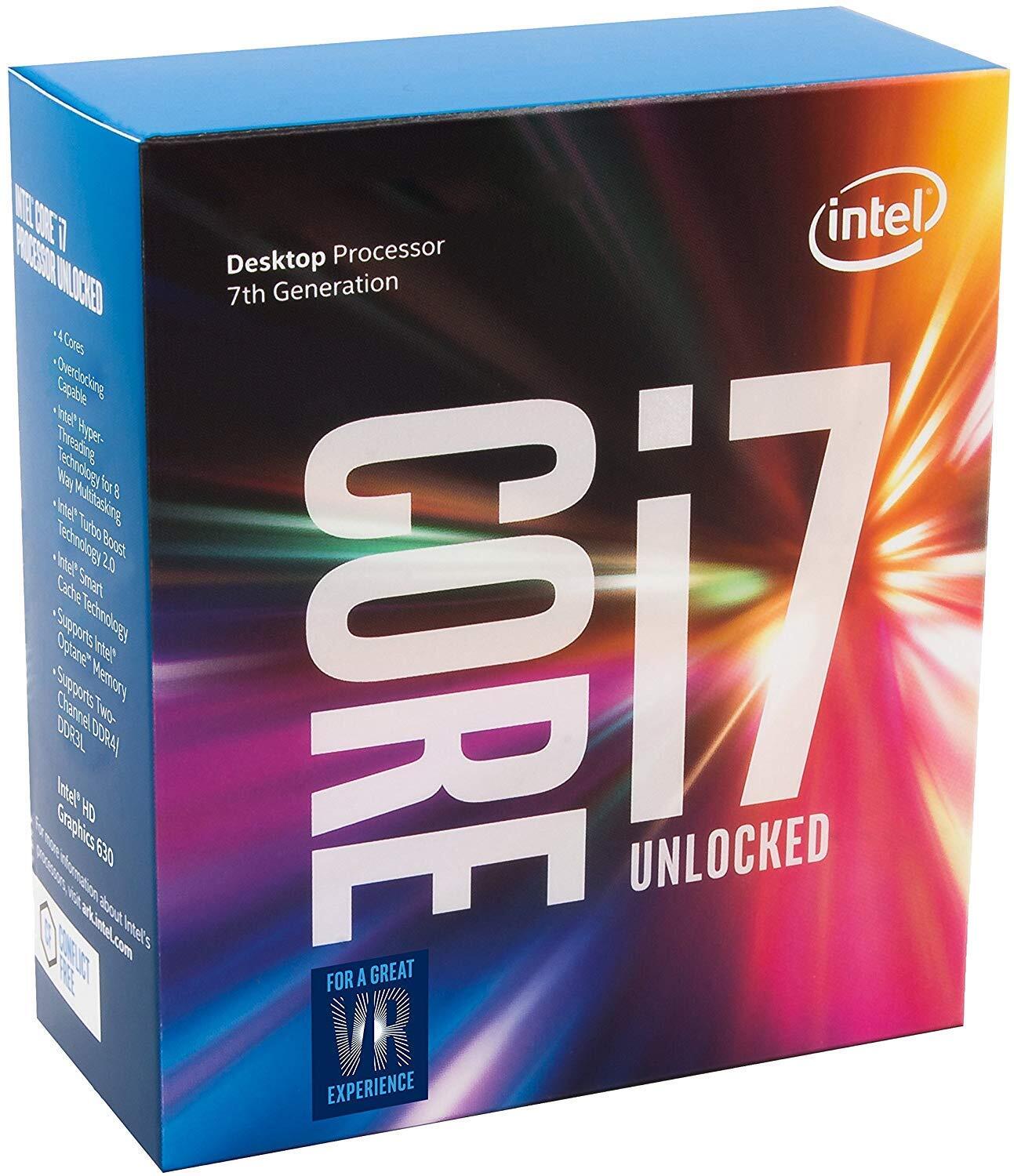 Intel Core i7-7700K Desktop Processor 4Cores up to 4.5GHz Unlock LGA1151 100/200
