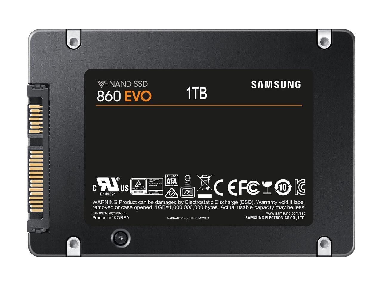 (NEW) SAMSUNG 1TB 860 EVO SSD SATA III SOLID STATE DRIVE MZ-76E1T0B/AM