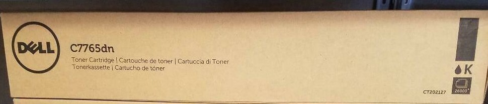 New Factory Sealed GENUINE DELL 72MWT Black Toner Cartridge C7765DN 