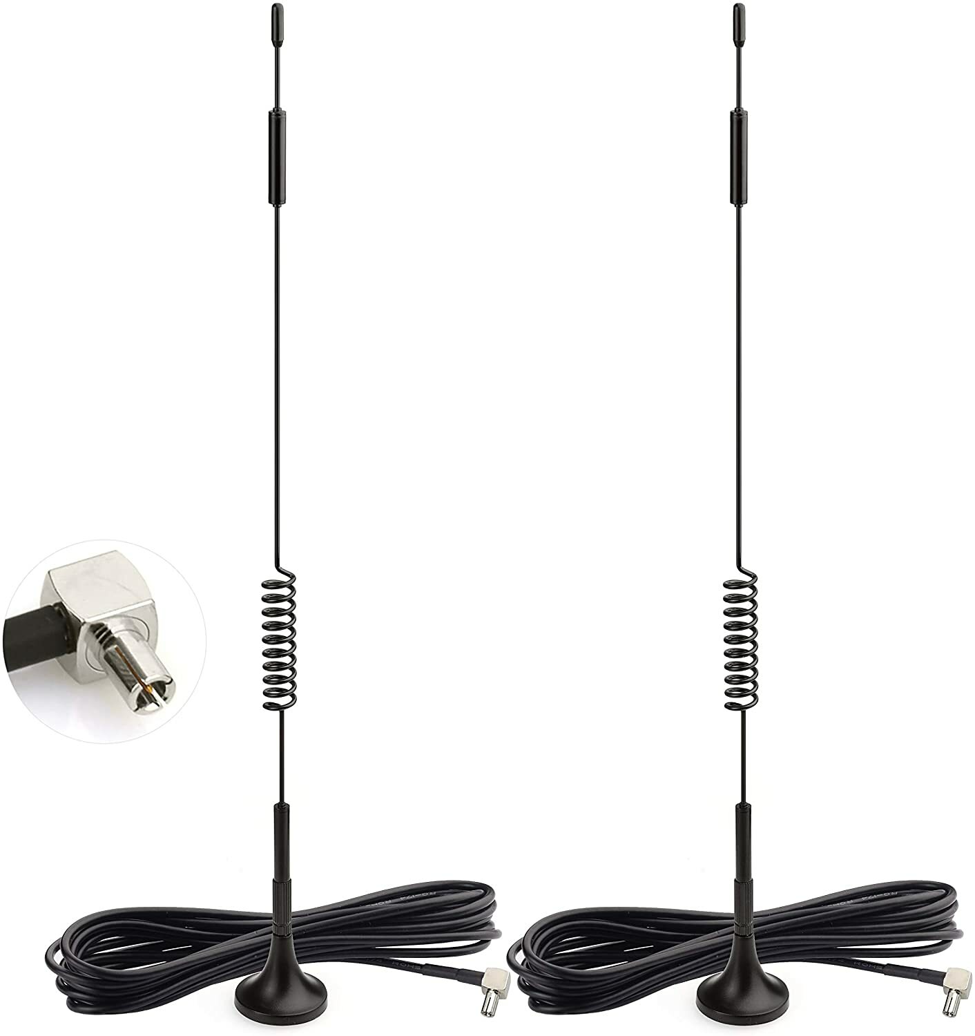 2pcs 4G LTE 7dBi Magnetic Base MIMO TS9 Antenna for USB Modem Dongle Adapter
