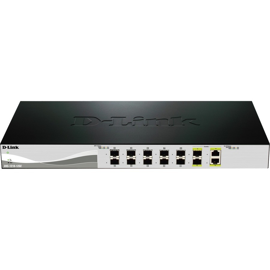 D-Link 10G Smart Switch with 10-port 10G SFP+ and 2-port 10GBASE-T/SFP+ Combo