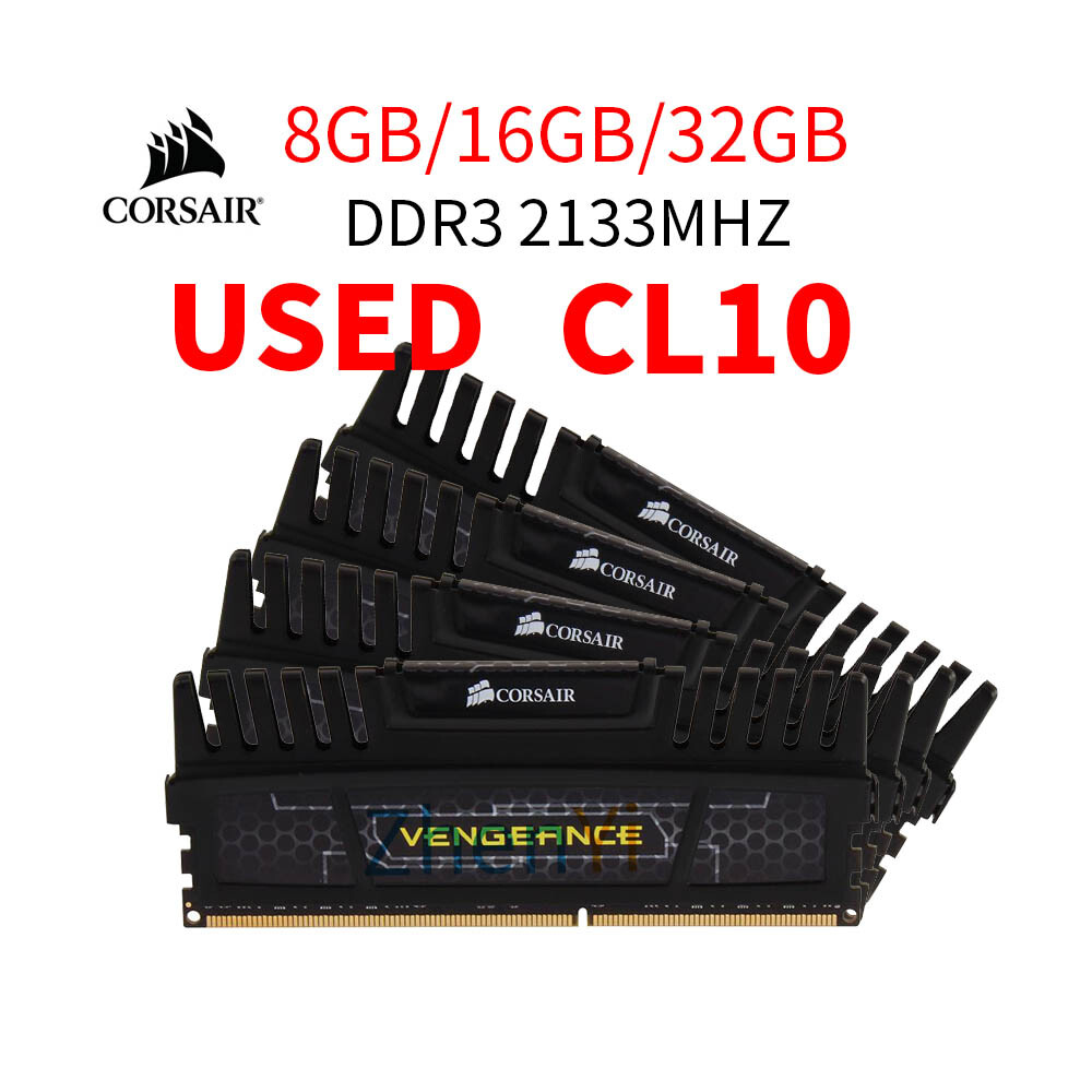 Corsair 32GB 16GB 8GB DDR3 2400MHz 2133Mhz 1866MHz 1600MHz Desktop Memory LOT AB