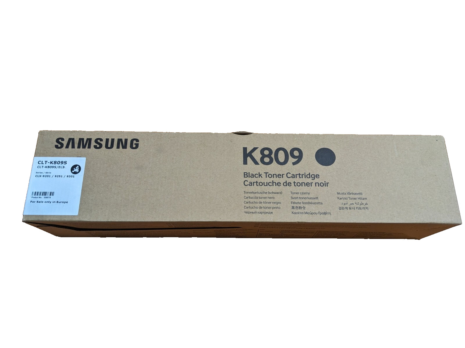 Original Samsung CLT-K809S/ELS SS607A toner black for CLX 9201 9251 9301 original packaging A