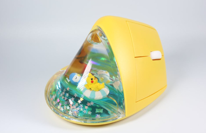 Official Pokemon Wireless Vertical Mouse  Clear Pool Pikachu