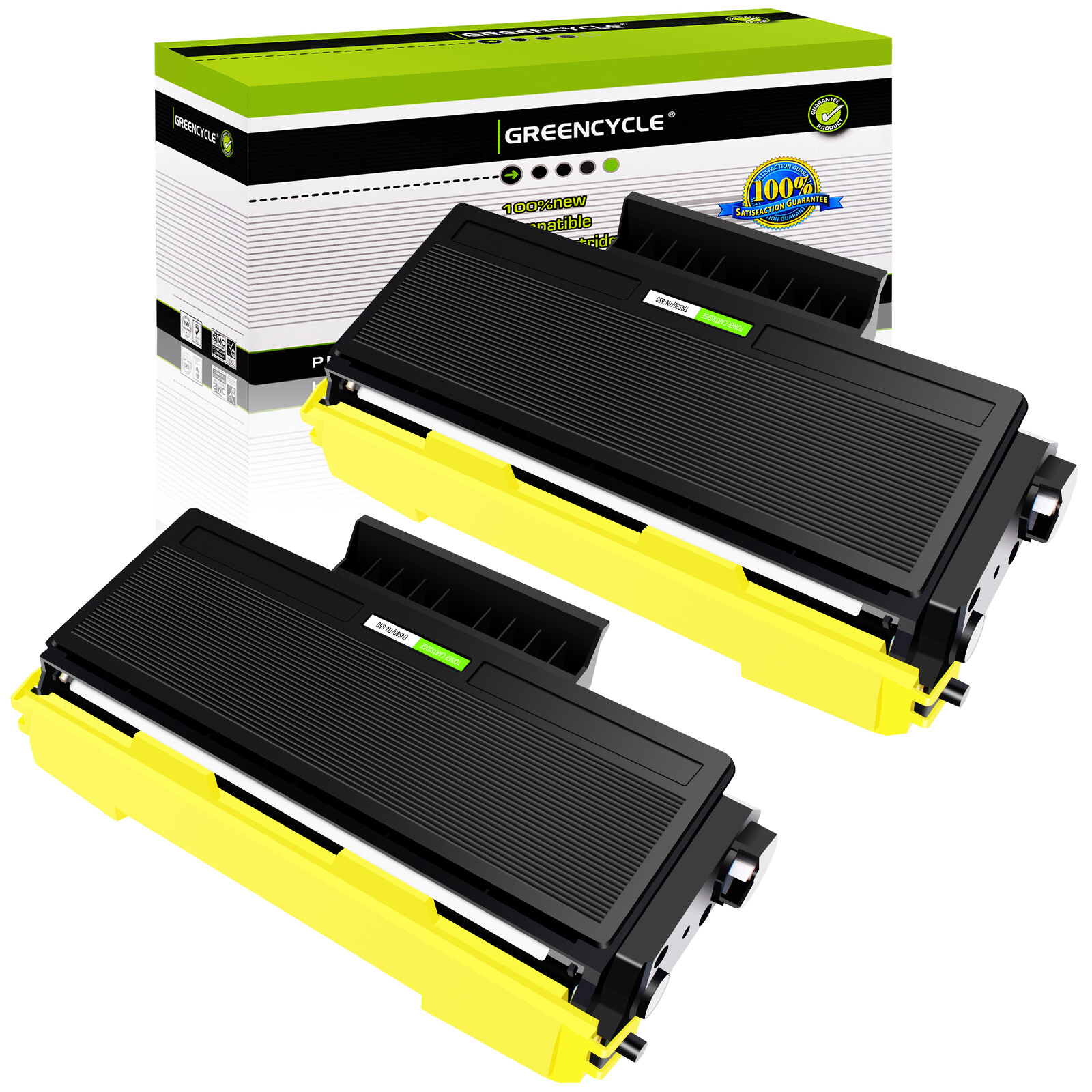 2PK High Yield TN650 Toner Cartridge For Brother MFC-8480DN 8890DW HL-5370DW
