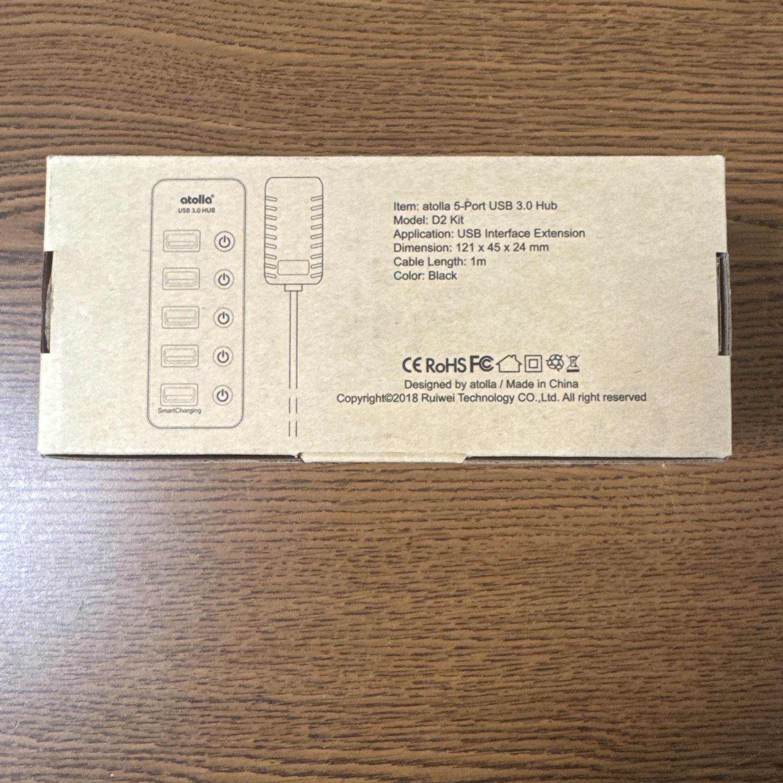 ATOLLA D2 KIT 5 PORT USB 3.0 Hub - USB INTERFACE EXTENSION (item #126)