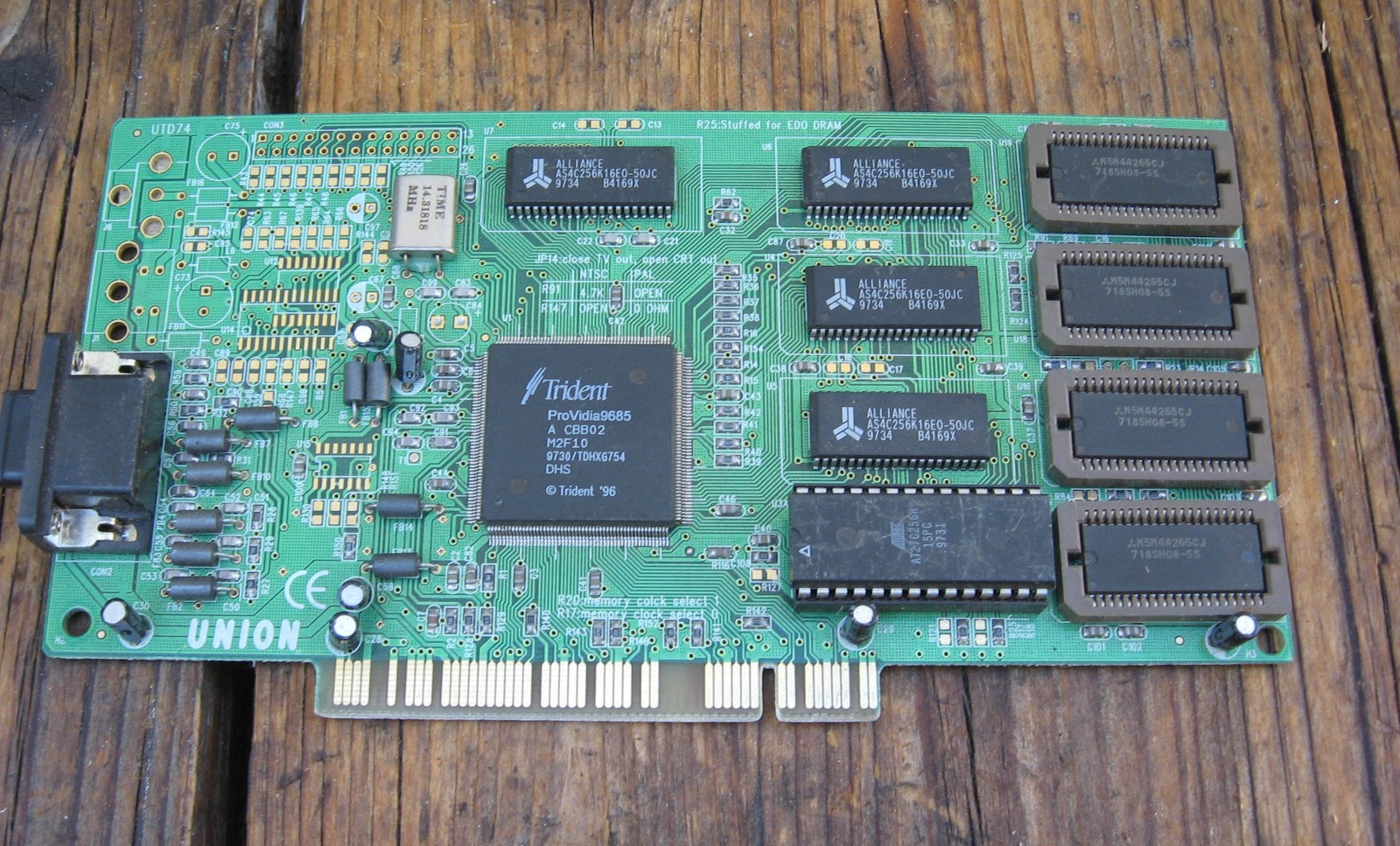 Union Trident Providia 9685 TD9685 4MB PCI Graphics Card