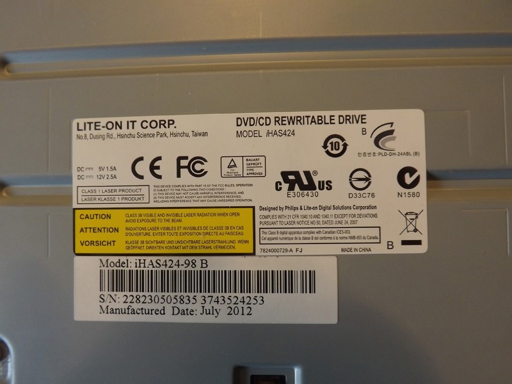 LITE-On IT CORP DVD/CD Rewritable Drive