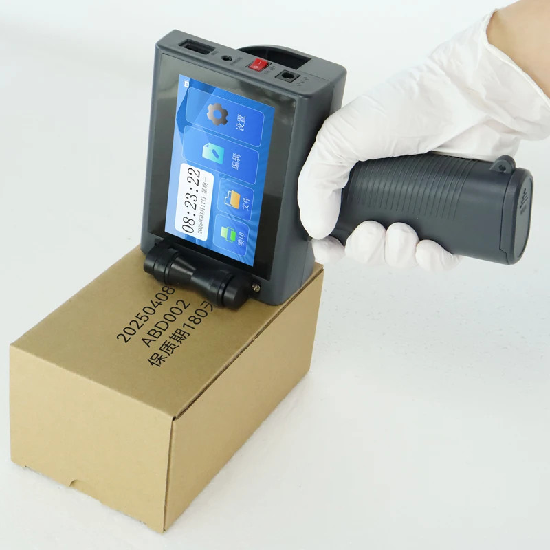 12.7MM Handheld TIJ Printer for Text Date Barcode QR Logo on Paper Bag