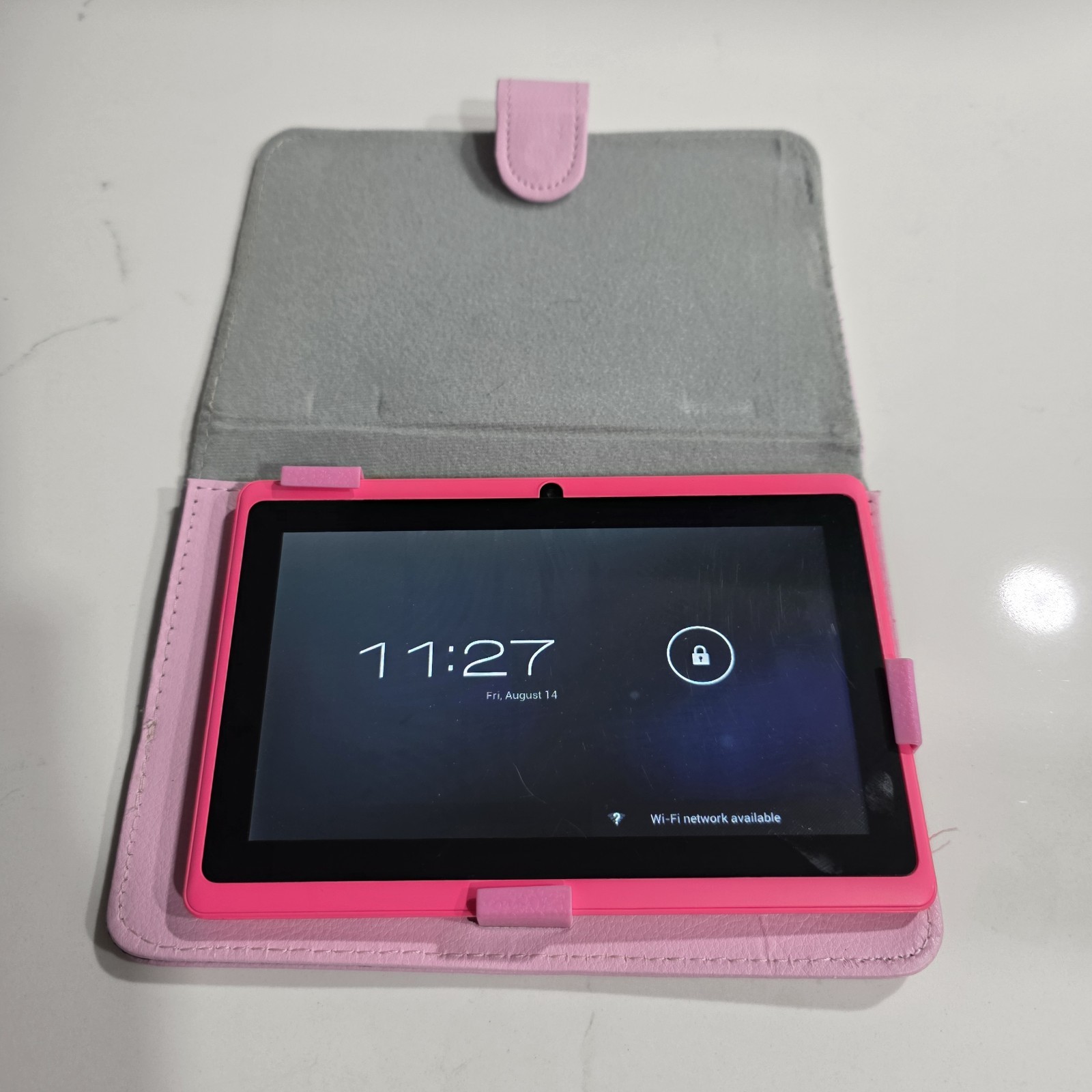 7in Pink Wi‑Fi Tablet Touchscreen Device with 32GB Storage Capacity