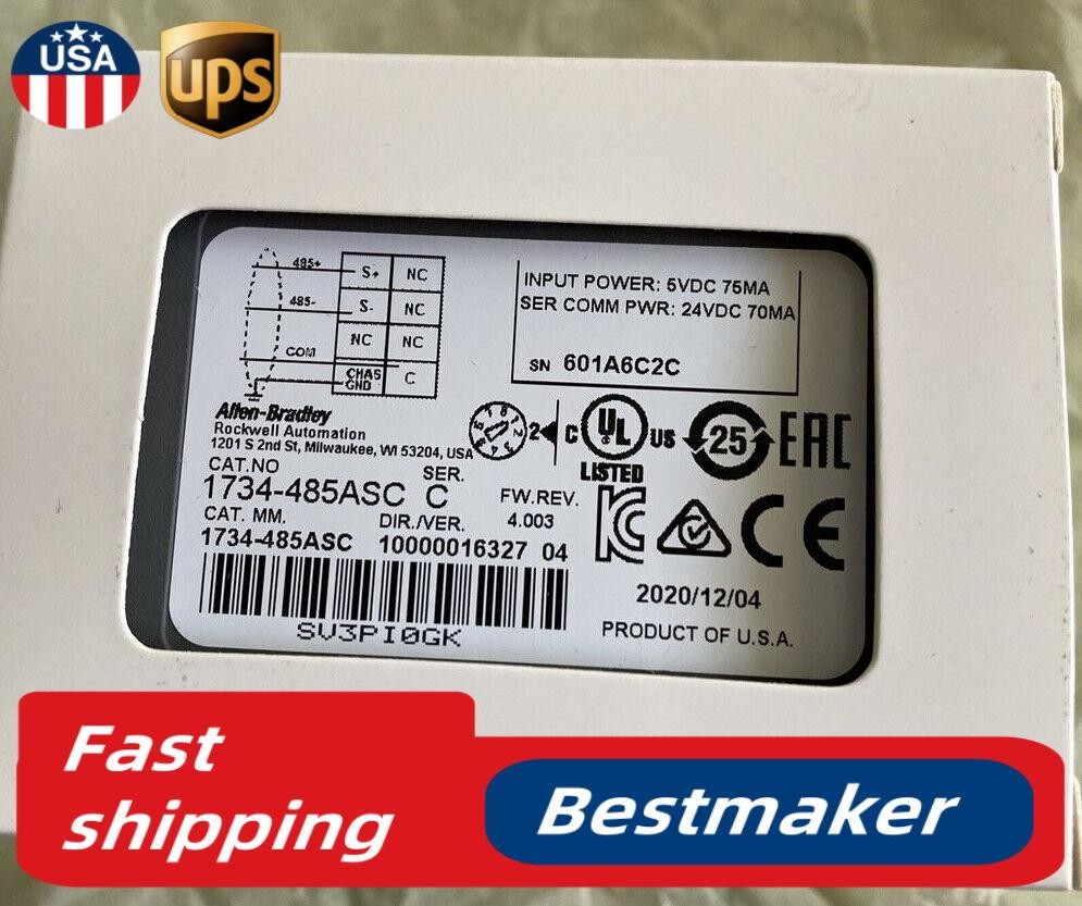AB 1734-485ASC Series C Point I0 RS4 85 Comm Module 1734-485ASC NEW Spot Goods