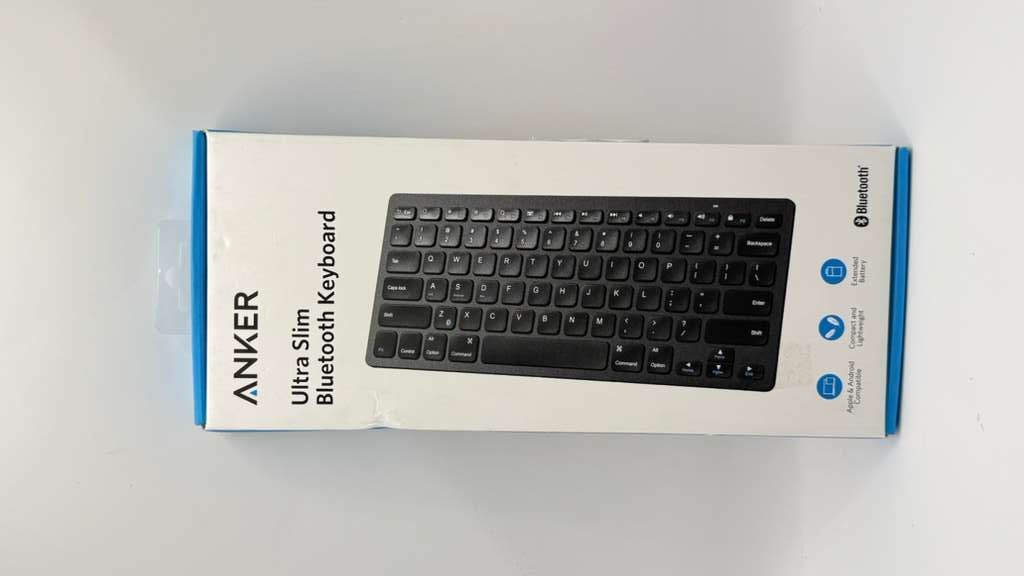 Anker Ultra Slim Bluetooth Keyboard, Black