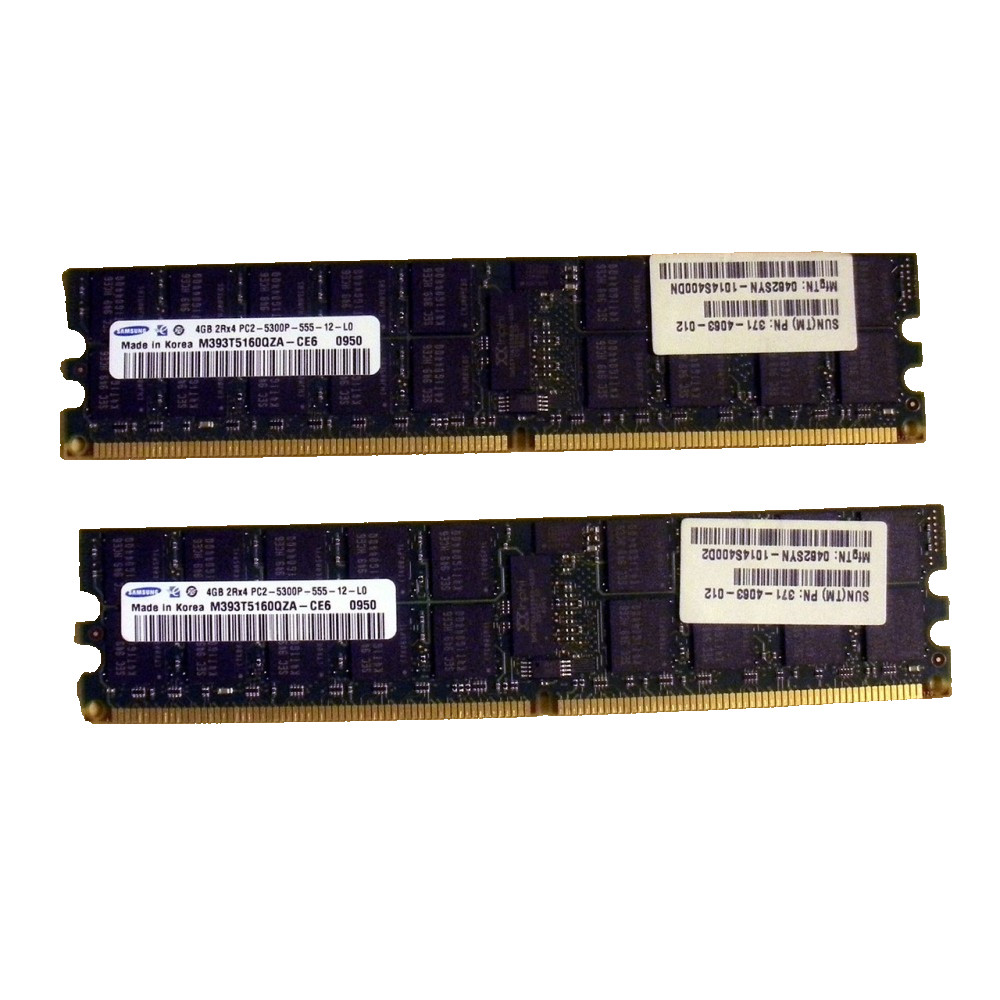 Sun X4262A 8GB Memory Expansion Kit 2 x 4GB DDR2 371-4063