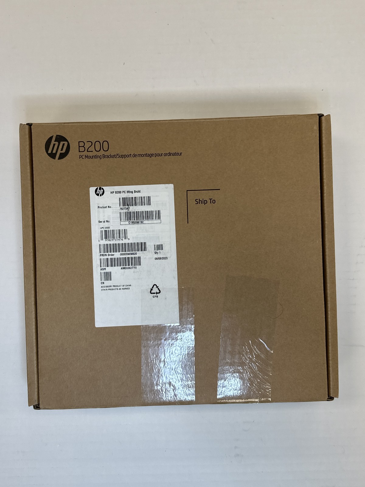 762T5AT HP B200 PC Mounting Bracket