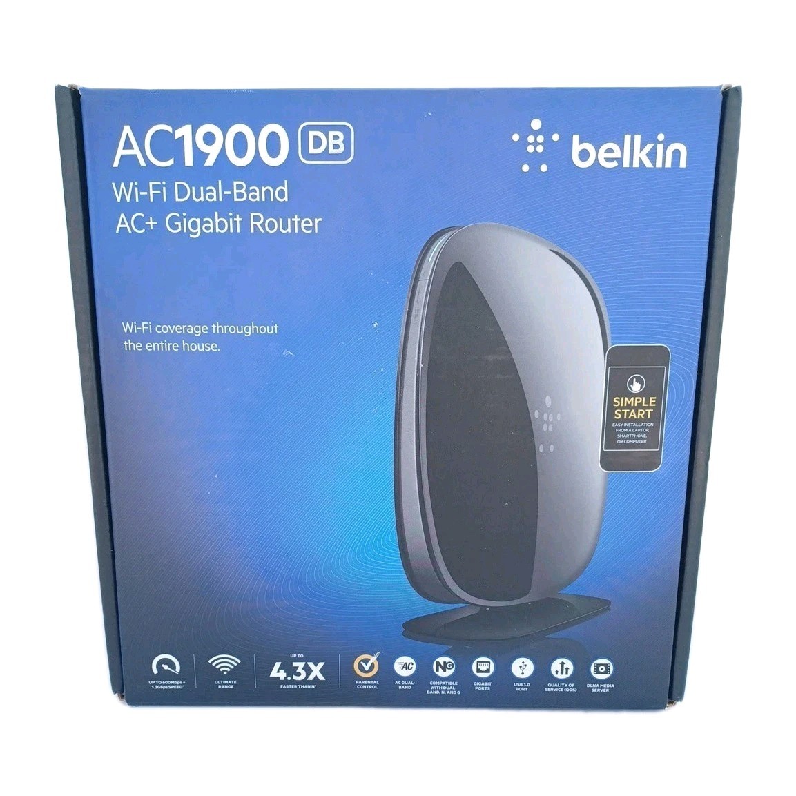 Belkin AC1900 Dual-Band Wireless Router Brand 