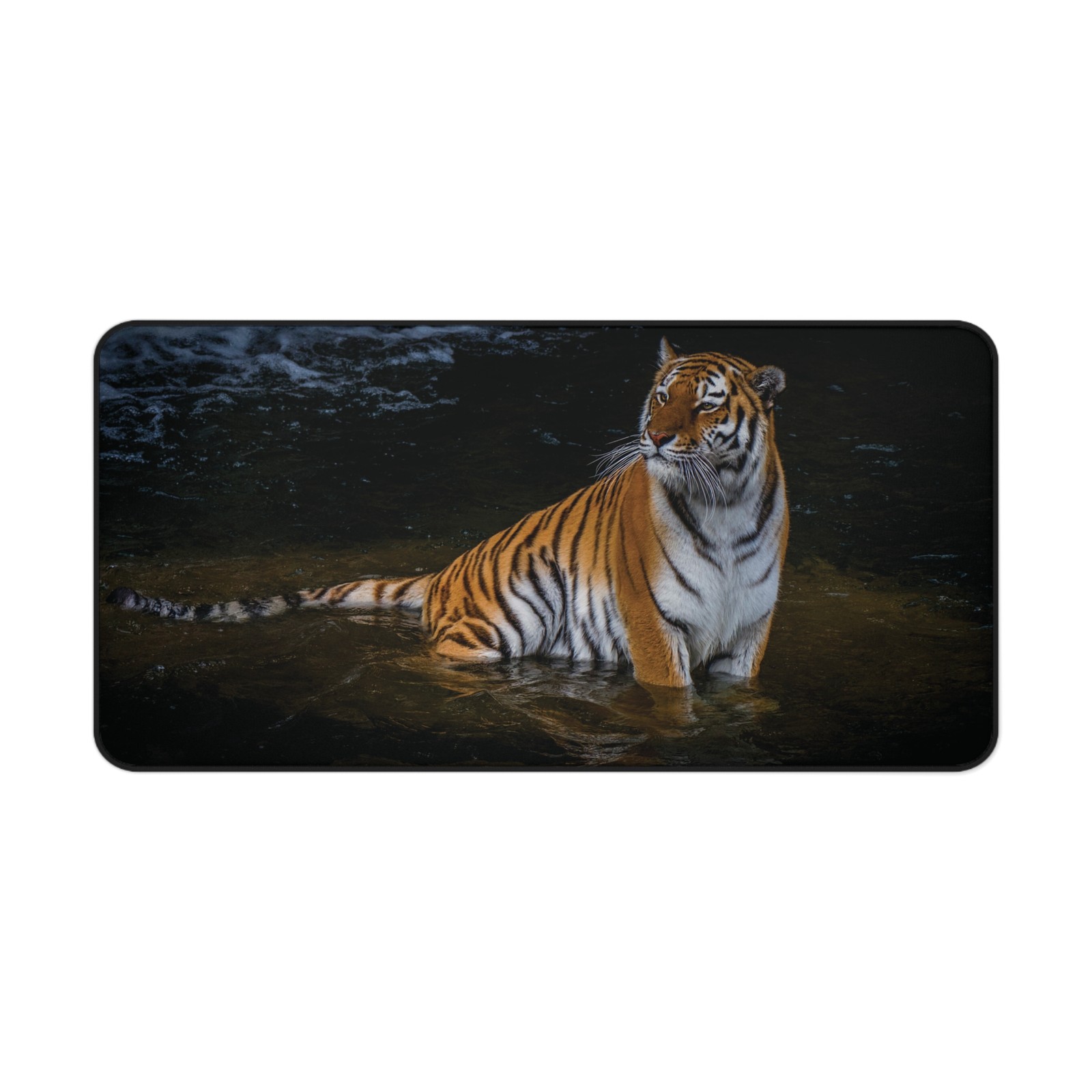 Tiger in Water Desk Mat | Jungle Animal Mouse Pad