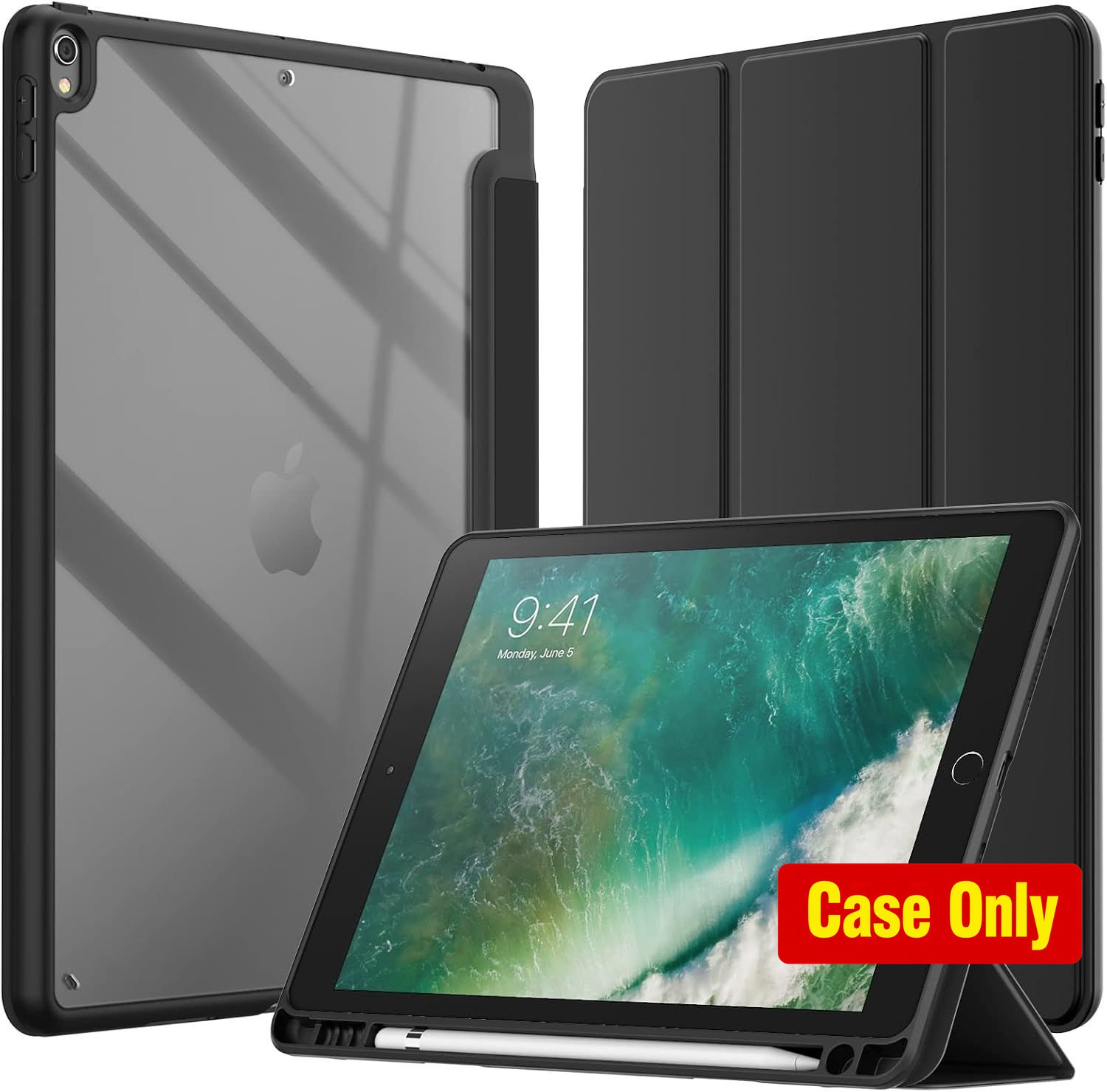 Black Slim Shockproof Case for iPad Pro 10.5" & Air 3rd Gen 2019