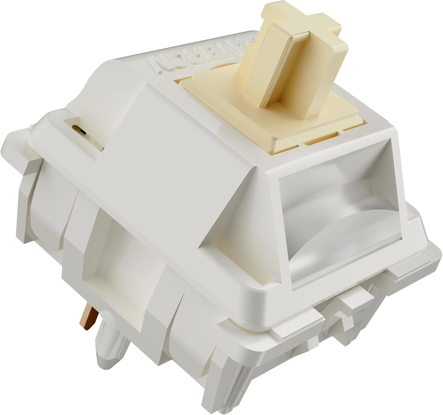 Kutethy GATERON Creamy Keyboard Switches, RGB LED Heavy Tactile 5 Pin Pre-Lubed