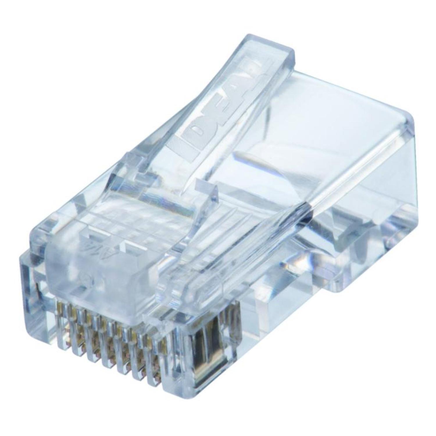 Ideal 85-370 CAT5e Feed-Thru Modular Plugs, 25 Pcs