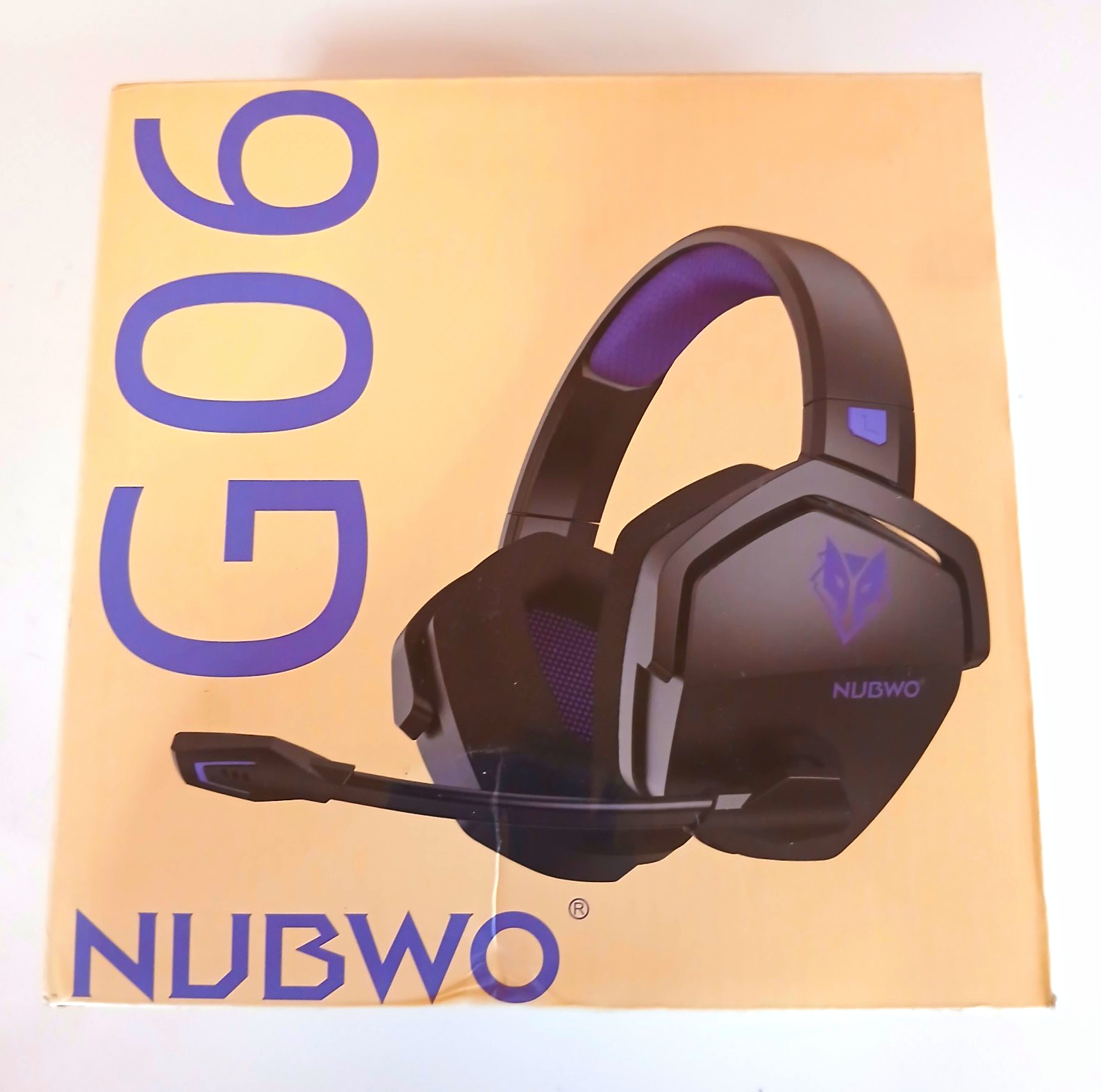NUBWO G06-BT Wireless Bluetooth Gaming Headset w/ Boom Mic, Purple