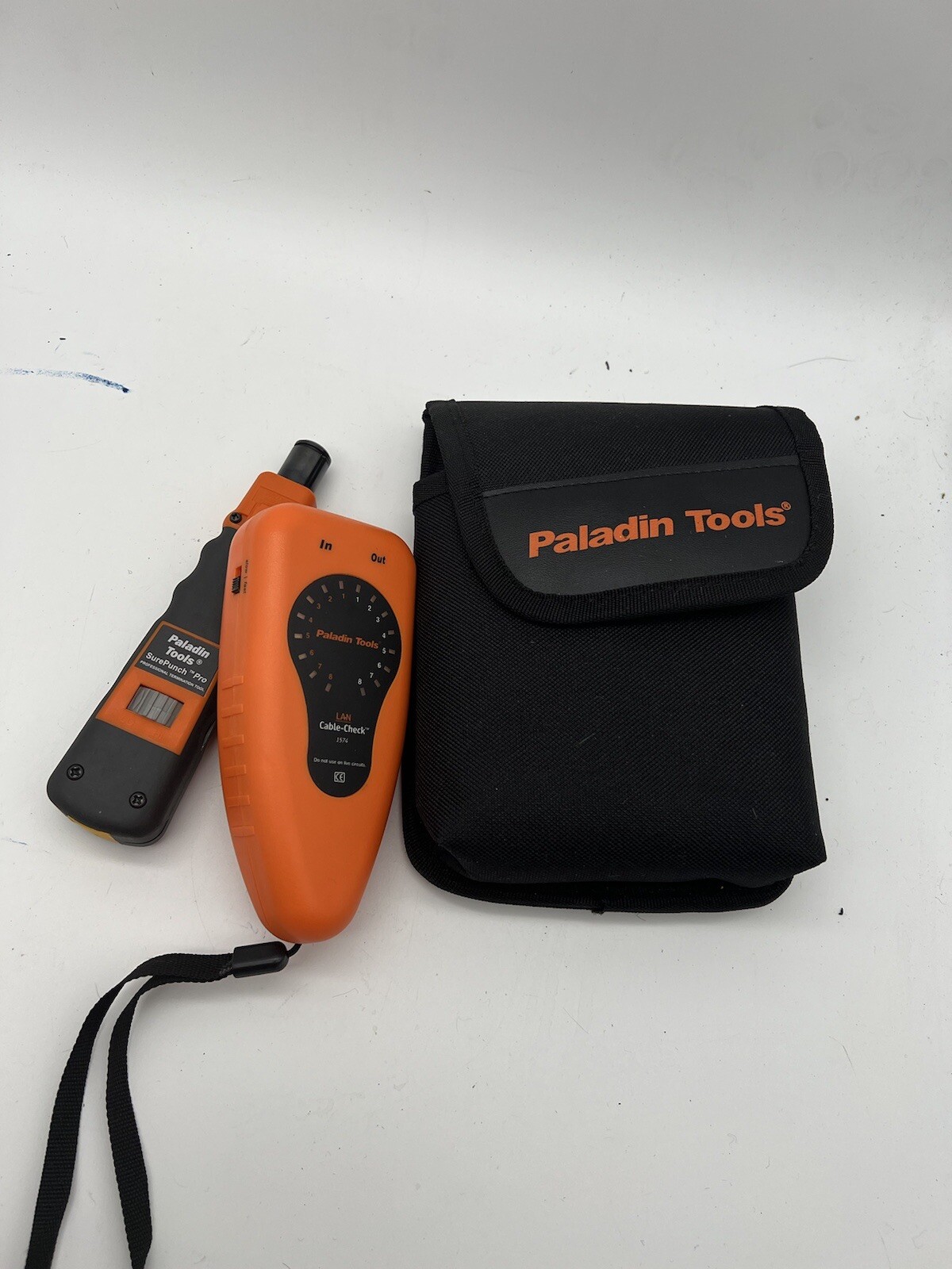 Paladin Tools Sure Punch Pro LAN Cable Check Pouch Misc. Lot